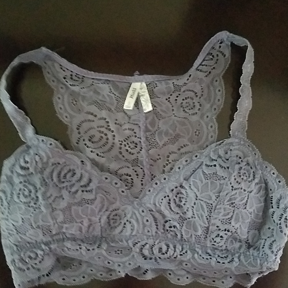 Small purple mud bralette